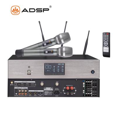 China NO 2*500W 3 in 1 karaoke amplifier mixer sound system high quality Wireless karaoke Microphone system for sale