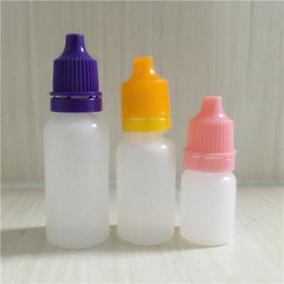 China Empty Medical Eye Drop Bottle 5ml 10ml 30ml PET/HDPE/LDPE Eye Drops Bottle Plastic Eye Dropper Bottle With Child Safe Cap for sale