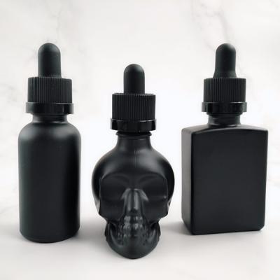 China USA E market liquid e liquid dropper rectangular glass bottle 15ml 30ml 50ml 100ml with child safe cap for sale