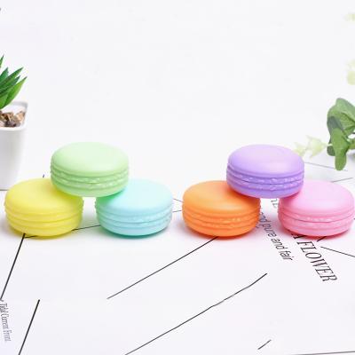 China Personal Care 10g Frosted Pink Blue Green PP Plastic Cosmetic Jar With Screw Cap Lids Customize for sale