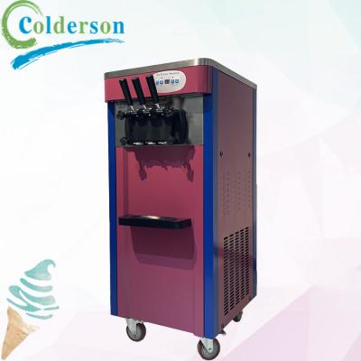 China Commercial Customized 3 Flavors Bestselling Single-Temperature Fruit Frozen Yogurt Soft Serve Ice Cream Makers Machine for sale