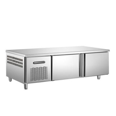 China Elegant Single-Temperature Double Door Bench Worktop Refrigerator Equipment with Air Cooling for Restaurant for sale