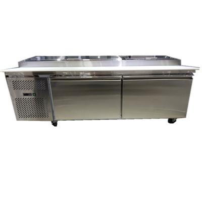 China Single Temperature Commercial Hot Pizza Prep Counter Table Top Counter Fridge Refrigerator for sale