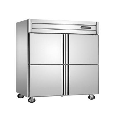 China Four-Door Single / Dual-Temperature Amount Refrigerator Kitchen Stainless Steel Dual-Temperature Equipment for sale