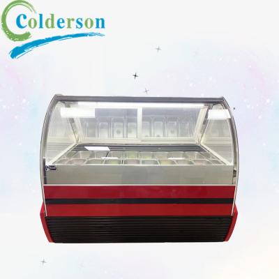 China Single-temperature supplier professional popsicle freezer showcase,Italian ice cream gelato display refrigeration equipment counter for sale