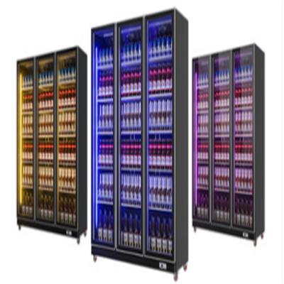 China Best Selling Single-Temperature 3-Door Beer Showcase Fridge For Club for sale