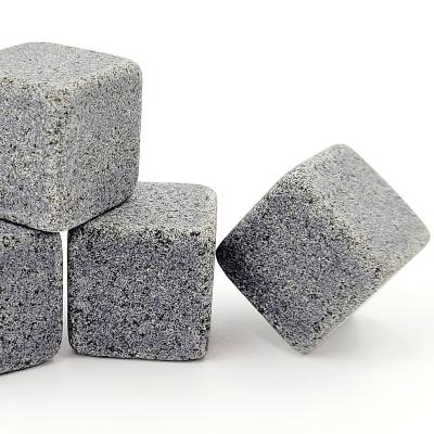 China Viable Stone Whiskey Wine Ice Stone Granite Dark Gray Marble Ice Stone for sale