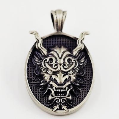 China Hip Hop Prajna Pendant Ghost Hip Hop Necklace Men Male Accessories for sale