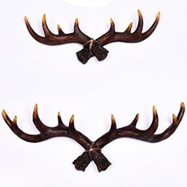 China Luxury Morden China Supplier Resin Clothing Coat Antler Wall Hanger Hook for Home Decor for sale