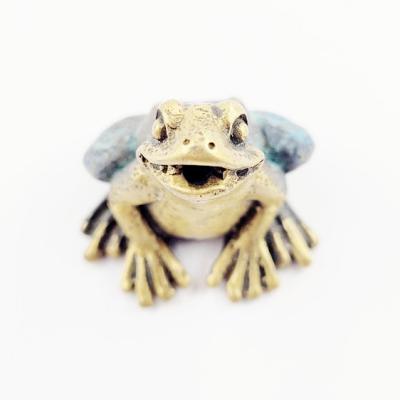 China Decoration Copper Electroplating Frog For Decoration for sale