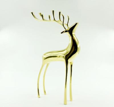 China Decoration Copper Electroplating Deer For Decoration for sale