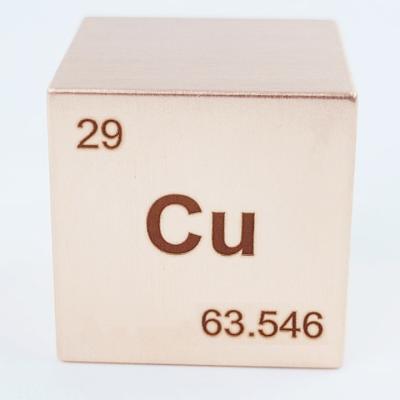 China Decoration Cube Metal Pure Copper Cubes for sale