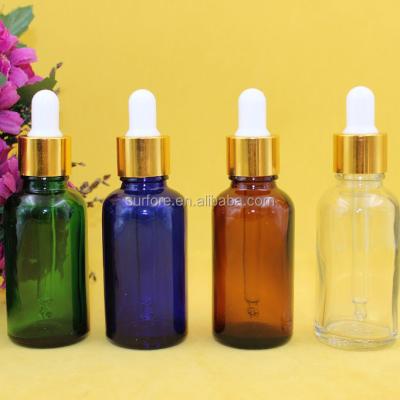 China Personal Care 30ml Amber Glass Essential Oil Bottles With Dropper Mini Essential Oil Bottles for sale