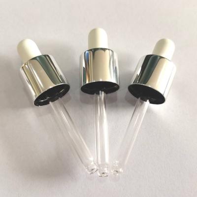 China High quality shiny silver metal dropper 13/415 bottles for sale