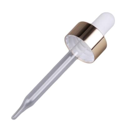 China Aluminum-plastic 20/400 shiny golden metal dropper for sale