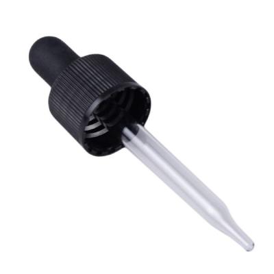 China 20/410 PP Plastic Dropper With Ribbed Surface for sale