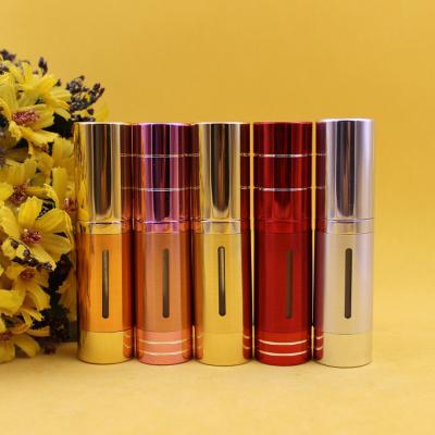 China BEAUTY PACKAGING 15ml Hollow Out Plastic Airless Lotion Bottle Plastic Airless Bottle Container Hot Stamping Cosmetic Bottle for sale