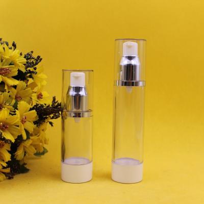 China BEAUTY PACKAGING 30ml Whole Plastic Latex Airless Bottle Galvanized Bottle Airless Cosmetic Lotion Airless Bottle for sale