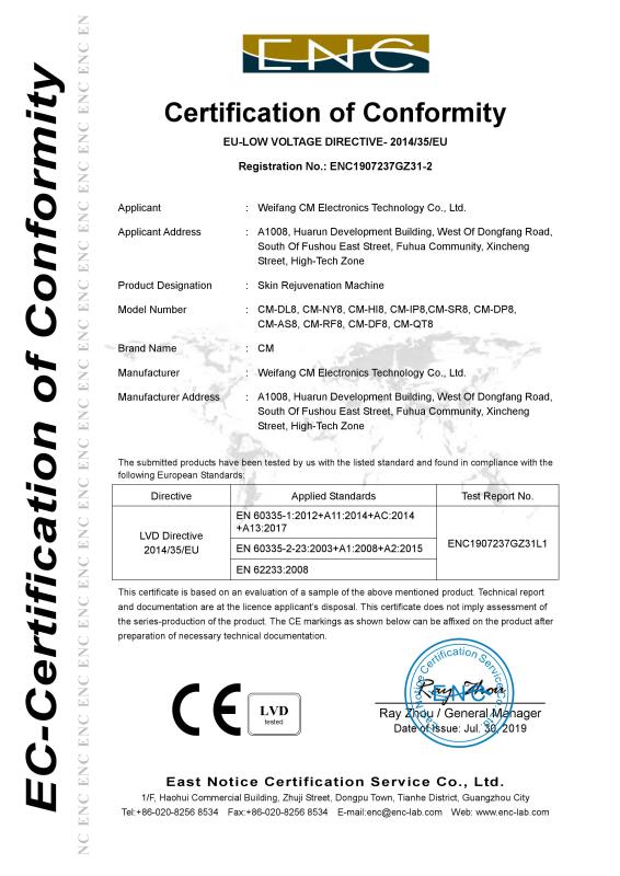 CE - Weifang CM Electronics Technology Co., Ltd.