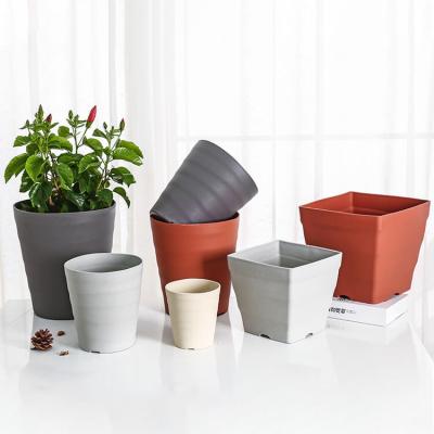 China BRICE Factory Wholesale Cheap Color Self-watering Plastic Garden Planter Flower Pot For Landscaping Landscape Greening Private Garden for sale