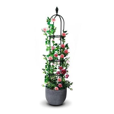 China Easily Assembled Tower Obelisk Garden Trellis, Trellis Plant Support and Flower Stands for sale