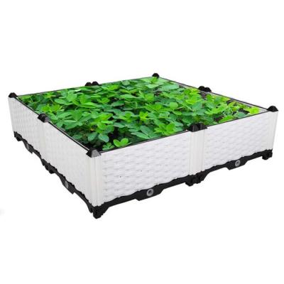 China Modern Hot Selling Plastic Road Planting Box , Home Planter Box Balcony Garden Box Plant for sale