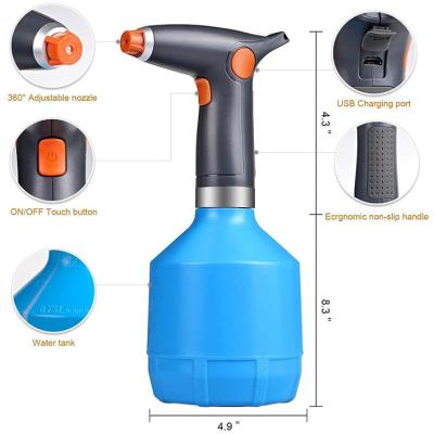 China USB Rechargeable Adjustable Nozzle Garden Sprayer Garden Auto Garden Flower Car Wash Spinner Garden Auto Electric Watering Garden Spinner Flower Plant Auto Garden for sale