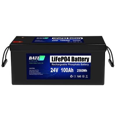 China Toys 24V 100ah Lifepo4 Battery Pack Lithium Solar Battery 24V100ah for Solar Energy System, RV, E-Boat, E-Motor etc. for sale