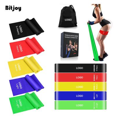 China Non-slip resistance bands personalized yoga resistance band stretch band long rectangle women cotton wide pilates home fitness elastic resistance band for sale