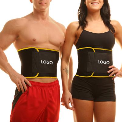 China Wholesale Sauna Effect Gym Belly Waist Trainer Belt Slim Color Neoprene Latex Comfortable Breathable Elastic Bare Trimmer Waist Trainer Belt Custom for sale