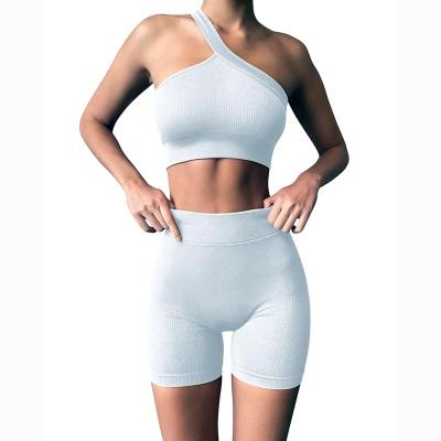 China Custom Made Yoga Shorts Women Yoga Shorts Set Breathable Sportswear High Quality Casual High Waist for sale