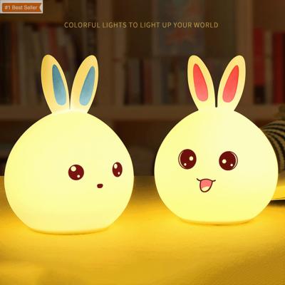 China Hot Luxury Minimalist Unicorn Dino Cat Animals Night Light Strip Nite Deer Touch Sensor LED Silicone Plug In Night Lights For Kids Room for sale