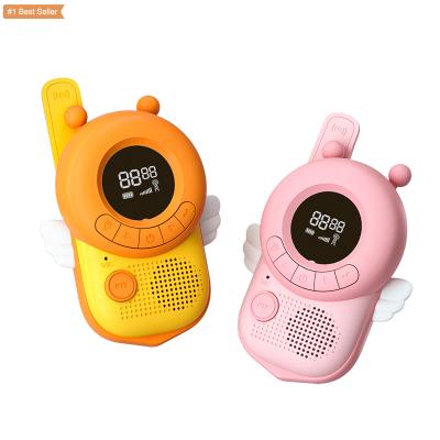 China Cute Portable Handheld Mini 2Pack Kids Outdoor Interactive Walkies for Kids Toy Walkie Talkies Wireless 5km WT-104 for sale