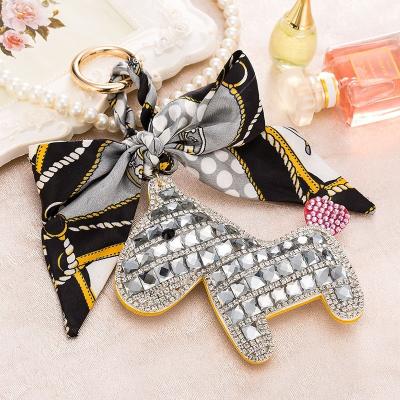 China Custom Horse Keychains Good Quality Metal Rhinestone Charm Bag Accessories Souvenir Gifts Promotion for sale