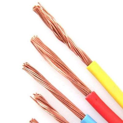 China PVC Copper H07V-R/B07V-U/BV/BVR Flat Wire Cable for Single Core Stranded Industrial for sale