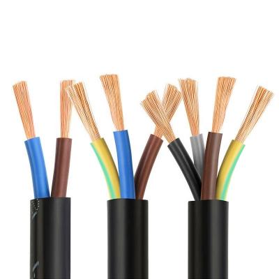 China Multi Conductor Flexible Cable RVV/H05VV-F 2 3 4 Core Electrical Cable Wire Power Cable for sale