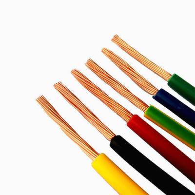 China BV BVR PVC Insulated Electrical Cable Wire 4mm Solid Core Electrical Cable For Household for sale