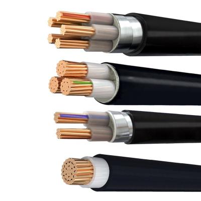 China Black YJV/YJV22 Series Power Copper Electrical Wires for Building Industrial Cable for sale