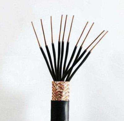 China Black Sheath Control Flexible Shielded Cable Copper Core Heat Resistant for sale