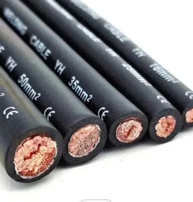 China High Voltage Pure Copper Welding Cable 50mm Low-Loss Insulated Conductor with XLPE PVC Rubber Insulation for sale