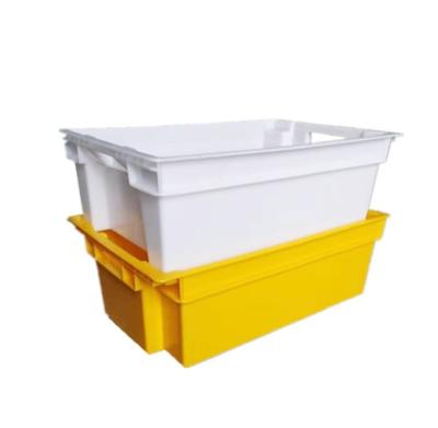 China Solid white plastic packaging box cold room food grade box plastic fruit box for sale for sale