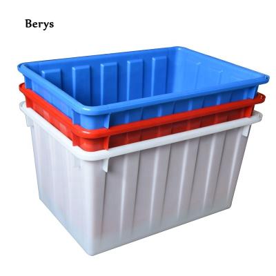 China 50L 90L 140L 200L 300L 400L Square Water Box Sustainable Rectangular Plastic Water Tank With Lid for sale