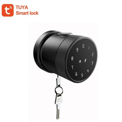 China TUYA APP Home Electronic Keyless Smart Fingerprint Locks BLE Door Knob Office Apartments Hotel Door Lock Digital Smart Lock for sale