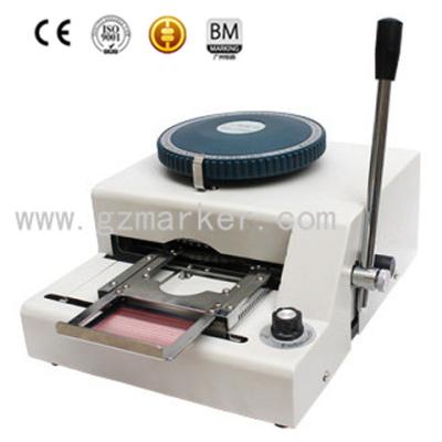 China PVC Plastic Card Tag Embossing Machine , Membership Card Inscription Machine for sale