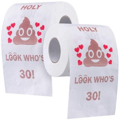 China Wholesale Customized High Quality Eco-friendly Printed Big Roll Bamboo Pattern Toilet Paper Napkin Disposable Custom Logo Tissue Roll for sale