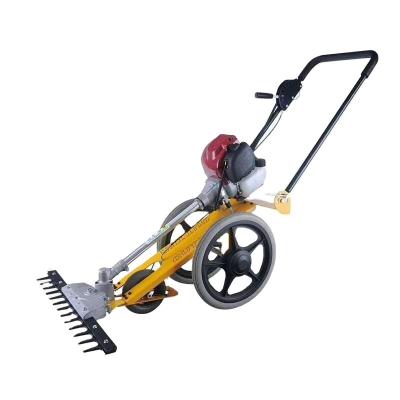 China Agricultural diesel reuse land reuse mower orchard weeder hand push lawn mower weed mower 01 for sale