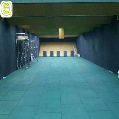 China Shooting Range Indoor Wholesale Noise Reduction Rubber Flooring for sale