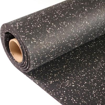 China SBR+EPDM Rubber Flooring Mat Roll 7mm 3mm 5mm For Gym Aerobic Zone for sale