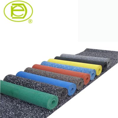 China 3-15mm Spots 70% EPDM Recycled Rubber Flooring Carpet Roll 1m*10m for sale