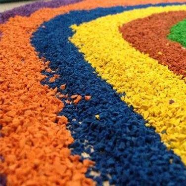 China Colorful Colorful Kids Playground EPDM Rubber Granules 1-2mm for sale